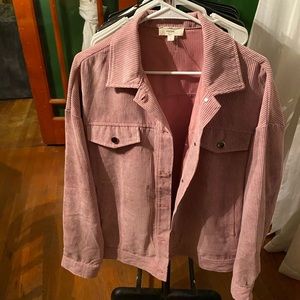 Pink corduroy Shacket